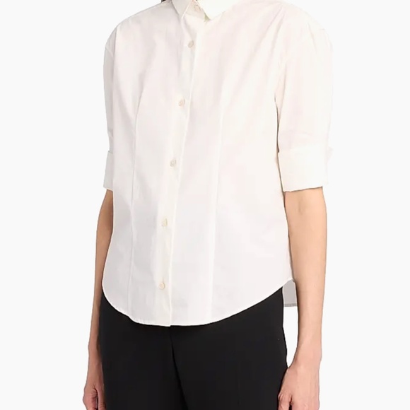 The Row Carpazzi Cotton Collared Button-Down Shirt – White – Size 4 – Worn Once - Picture 7 of 15